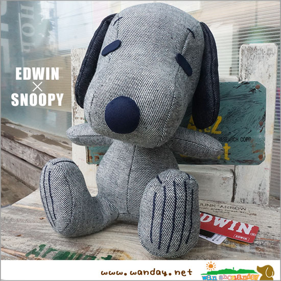 スヌーピー EDWIN デニムコラボぬいぐるみ 90年代