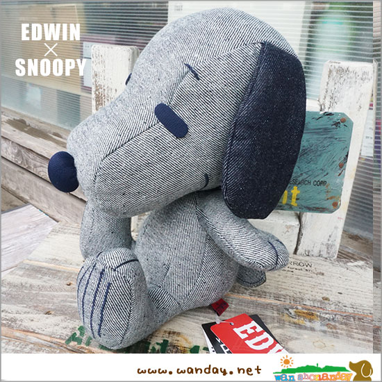 スヌーピー EDWIN デニムコラボぬいぐるみ 90年代